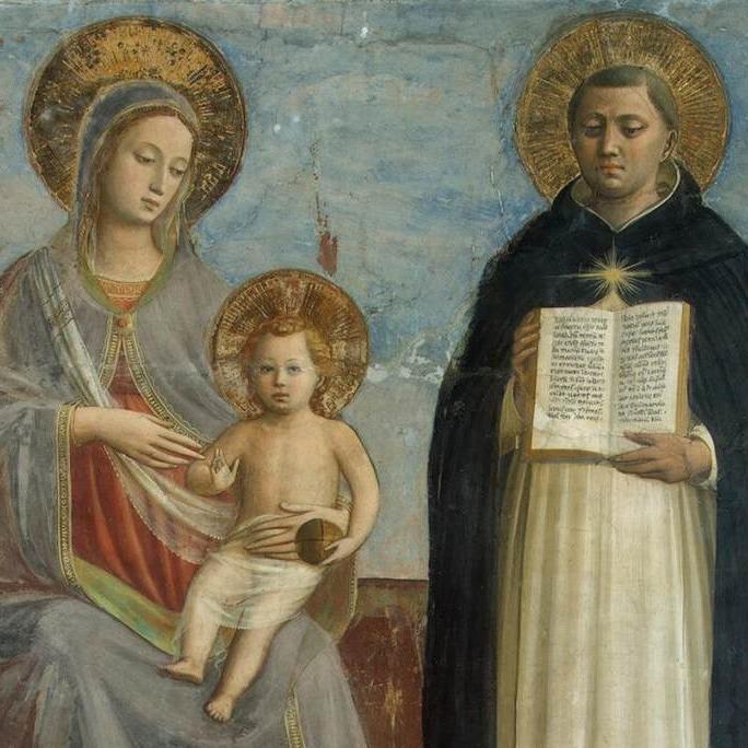 Angelico,_maria_tra_i_santi_domenico_e_tommaso_d'aquino_B (c) Wikipedia Commons Angelico,_maria_tra_i_santi_domenico_e_tommaso_d'aquino_B